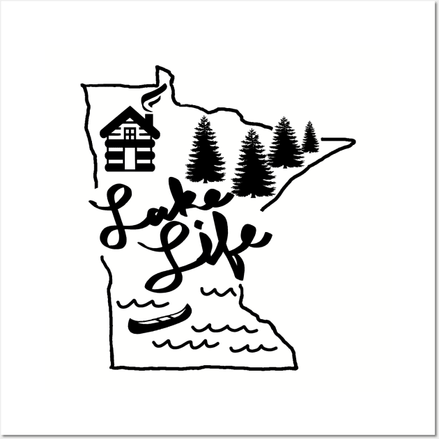 Minnesota Lake Life Wall Art by wildwhiskey